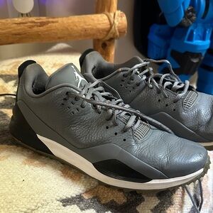 Jordan Gray Black Golf Shoes
